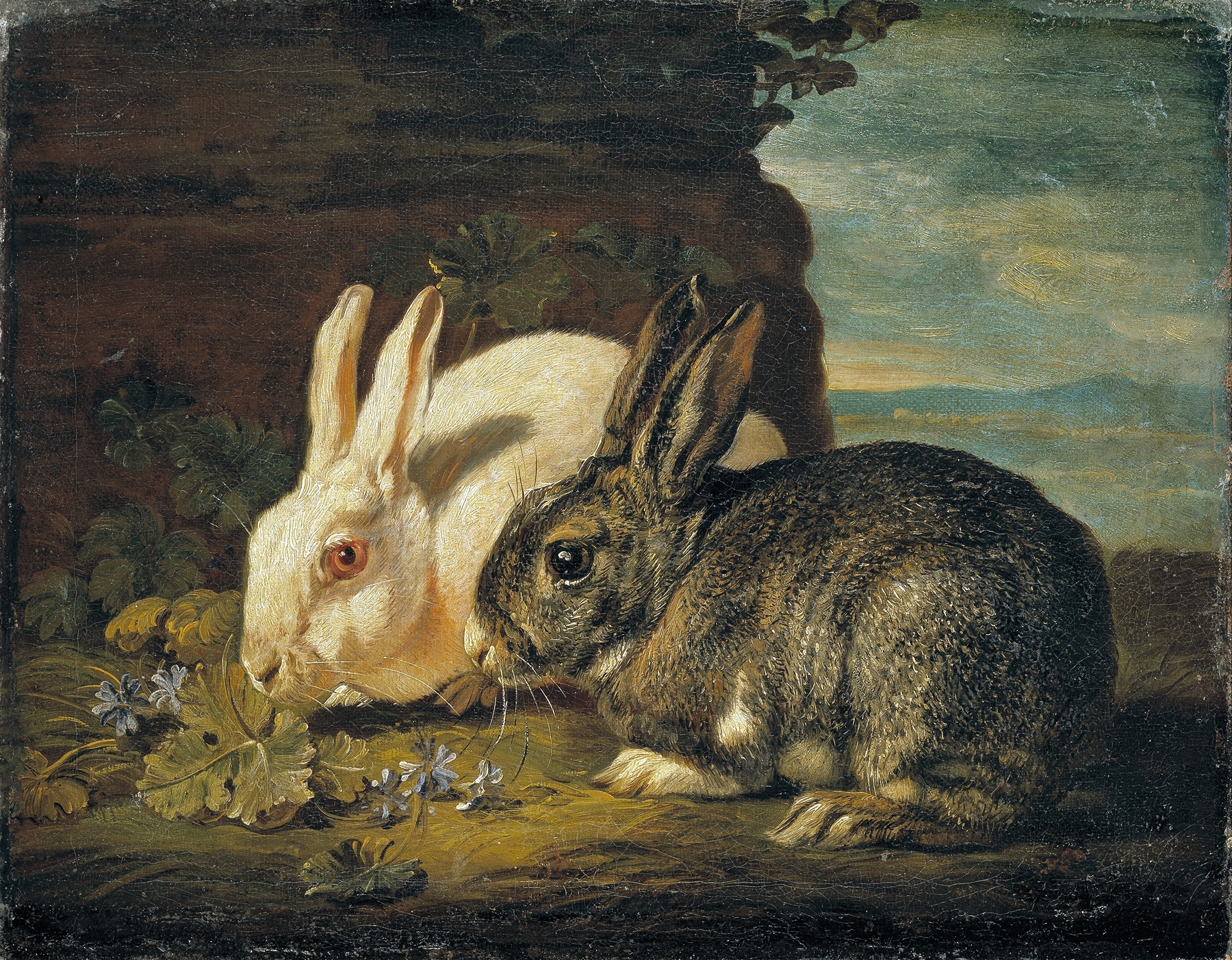 David de Coninck Two Rabbits